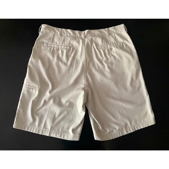 PEBBLE BEACH Performance Cream Flat Front Golf Shorts sz 38 - Picture 5 of 9